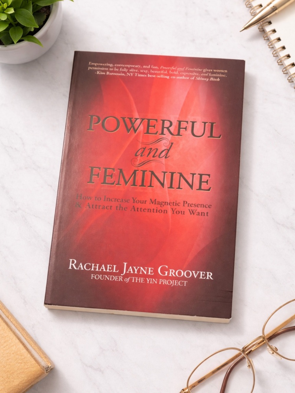 Powerful and Feminine by Rachael‎ Jayne Groover - Red Softcover Book